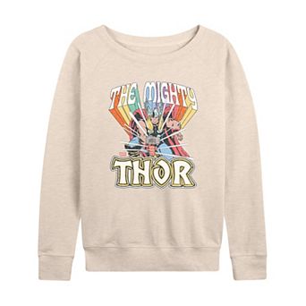 Women's Marvel The Mighty Thor French Terry Long Sleeve Tee
