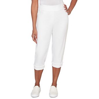 Petite Alfred Dunner Pearl Denim Super Stretch Capri Pants