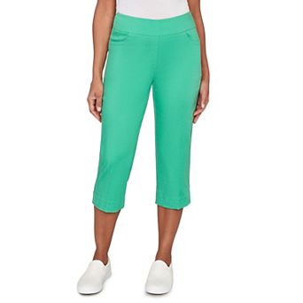 Petite Alfred Dunner Smooth Waist Easy Pull-On Capri Pants