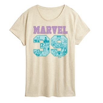 Women's Marvel Pastel Collegiate Graphic Tee