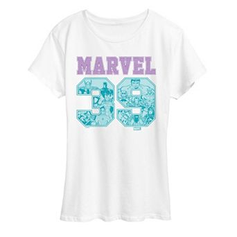 Women's Marvel Pastel Collegiate Graphic Tee