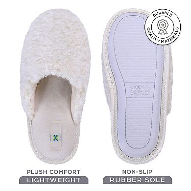 Roxoni Women’s Cozy Memory Foam Slippers with Durable Indoor/Outdoor Sole