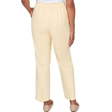Plus Size Alfred Dunner Tailored Flat Front Slant Pocket Short Length Pants