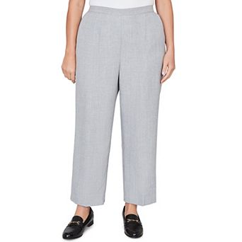 Plus Size Alfred Dunner Tailored Flat Front Slant Pocket Pants