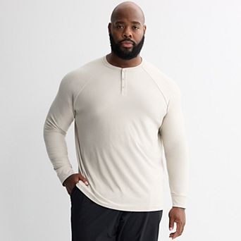 Big & Tall FLX Luxury Soft Long Sleeve Henley Shirt