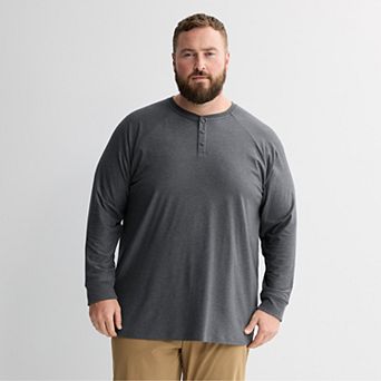 Big & Tall FLX Luxury Soft Long Sleeve Henley Shirt