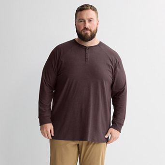 Big & Tall FLX Luxury Soft Long Sleeve Henley Shirt