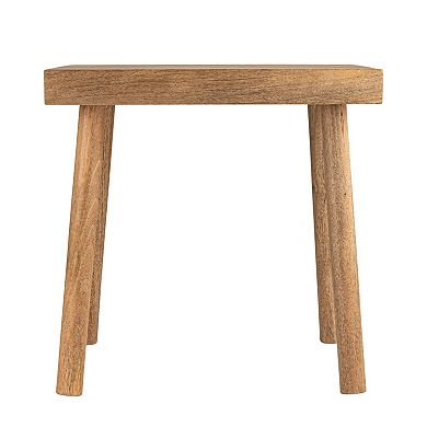 Hello Honey Long Reclaimed Wood Stool, Natural