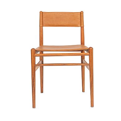 Hello Honey Solid Wood and Leather Dining Chair, Set of 2