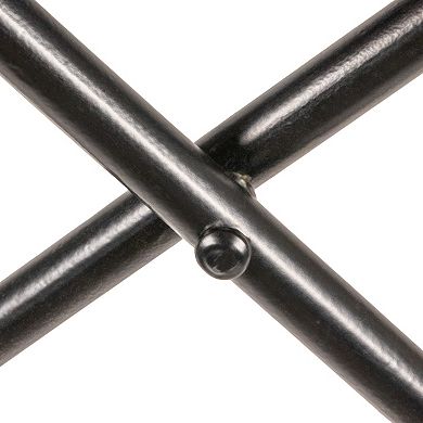 Hello Honey Collapsible Leather and Metal Stool