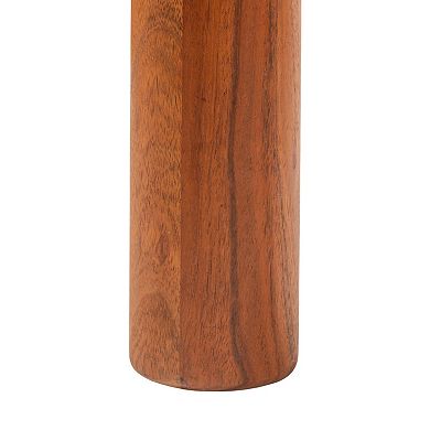 Hello Honey Acacia Wood and Jute Bench, Natural