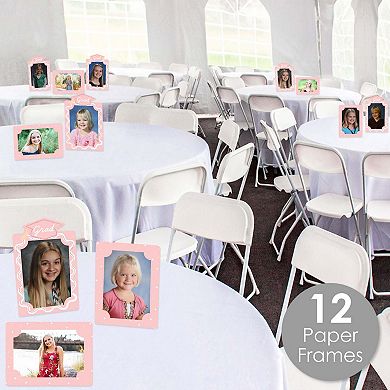 Pink Graduation Party Paper Photo Frames, 4x6 Picture Display Holders ...