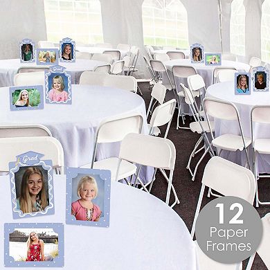 Light Purple Graduation Paper Photo Frames, 4x6 Picture Display Holders, Table Centerpiece 12 Ct