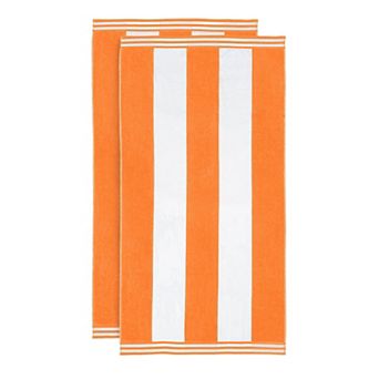 SUPERIOR Cabana Stripe Oversized Cotton Towel 2 pc Set