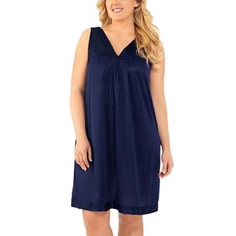 Exquisite Form Nylon Tricot Sleeveless Short Knee-Length Nightgown - 30107