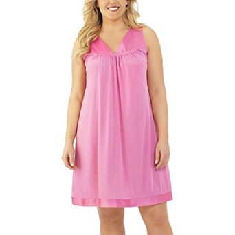 Exquisite Form Nylon Tricot Sleeveless Short Knee-Length Nightgown - 30107