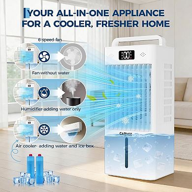10L Portable Air Conditioners, Swamp Cooler Evaporative Air Cooler