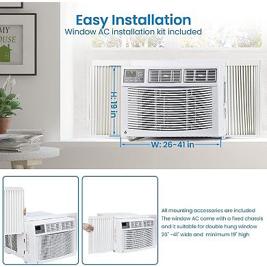 12000 BTUs Window Air Conditioner with Remote Control