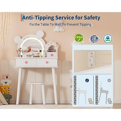 Kids Vanity Set with Lights