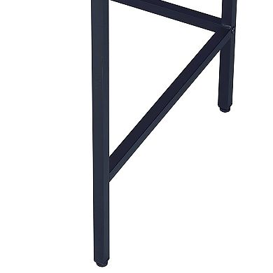 GOODSILO Natural Finish Rectangular Writing Desk with Storage Drawers