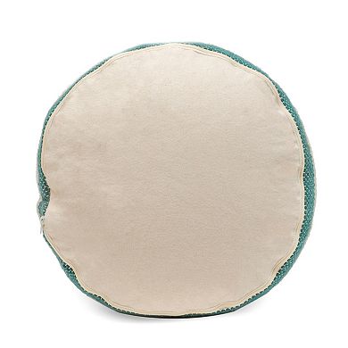 GOODSILO Handcrafted Fabric Cylindrical Pouf Ottoman Footrest Storage Seat