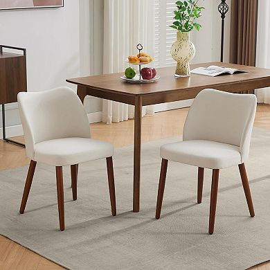 Modern Dining Chairs Set of 2, Upholstered Fabric Dining Chairs,for Dining Room Living Room Kitchen
