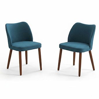 Modern Dining Chairs Set of 2, Upholstered Fabric Dining Chairs,for Dining Room Living Room Kitchen