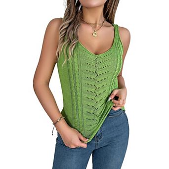 Women's Tank Tops Sleeveless Summer Top Spaghetti Strap Spring Shirt