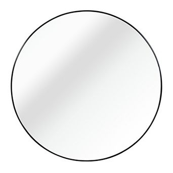 Round Metal Framed Wall Mounted Bathroom Mirror Shatter Resistant