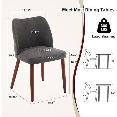 Modern Dining Chairs Set of 2, Upholstered Fabric Dining Chairs,for Dining Room Living Room Kitchen