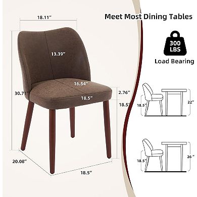 Modern Dining Chairs Set of 2, Upholstered Fabric Dining Chairs,for Dining Room Living Room Kitchen
