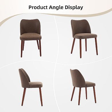 Modern Dining Chairs Set of 2, Upholstered Fabric Dining Chairs,for Dining Room Living Room Kitchen