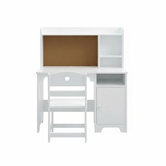Kids Desk and Chair Set with Storage, Children's Study Table for Boys Girls Ages 3-8，1chair