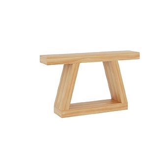 55 in Long Console Table, Farmhouse Wooden Entryway Table Sofa Table Behind The Couch with Storage