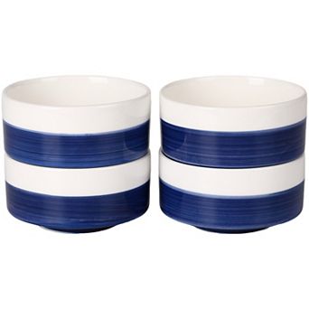 Ceramic Bowls Set of 4 Microwave and Dishwasher Safe for Cereal Soup Salad