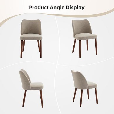Modern Dining Chairs Set of 2, Upholstered Fabric Dining Chairs,for Dining Room Living Room Kitchen