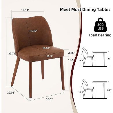 Modern Dining Chairs Set of 2, Upholstered Fabric Dining Chairs,for Dining Room Living Room Kitchen