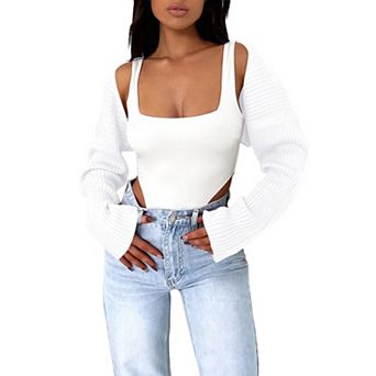 Women's Bolero Shrug Crop Cardigan Sweater Cute Top Fashion Trendy Outfit