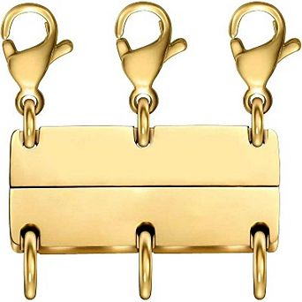 Gold Magnetic Layering Clasp for Necklaces
