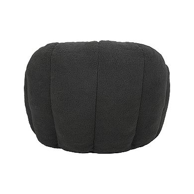 Tufted Memory Foam Bean Bag Chair - Cozy Lazy Sofa with Armrests for Living Room & Bedroom