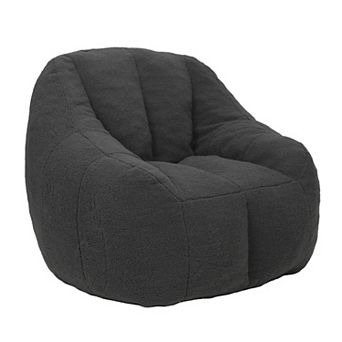 Tufted Memory Foam Bean Bag Chair - Soft Fluffy Lazy Sofa for Dorm & Living Room