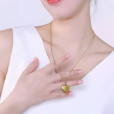 Heart Locket Necklace for Holding Pictures