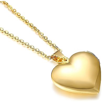 Heart Locket Necklace for Holding Pictures