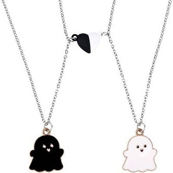 Magnetic Couple Matching Friendship Pendant Necklaces