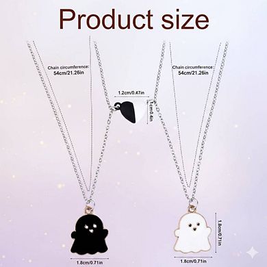 Magnetic Couple Matching Friendship Pendant Necklaces