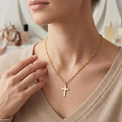 14K Gold Dainty Pearl Drop Pendant Necklace