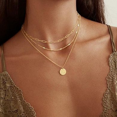 14K Gold Layered Adjustable Stackable Chain Set