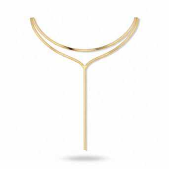 Chunky Gold & Silver Snake Chain Drop Choker