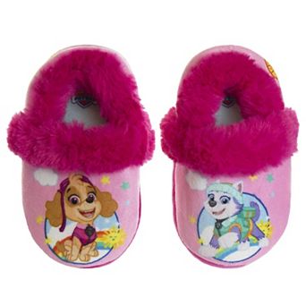 Nickelodeon Paw Patrol Girls' Cozy Warm Soft Plush Indoor Slippers (Toddler)