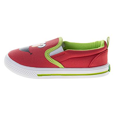 Sesame Street Cookie & Elmo Boys' Colorful Slip-On Sneakers (Toddler / Little Kid)